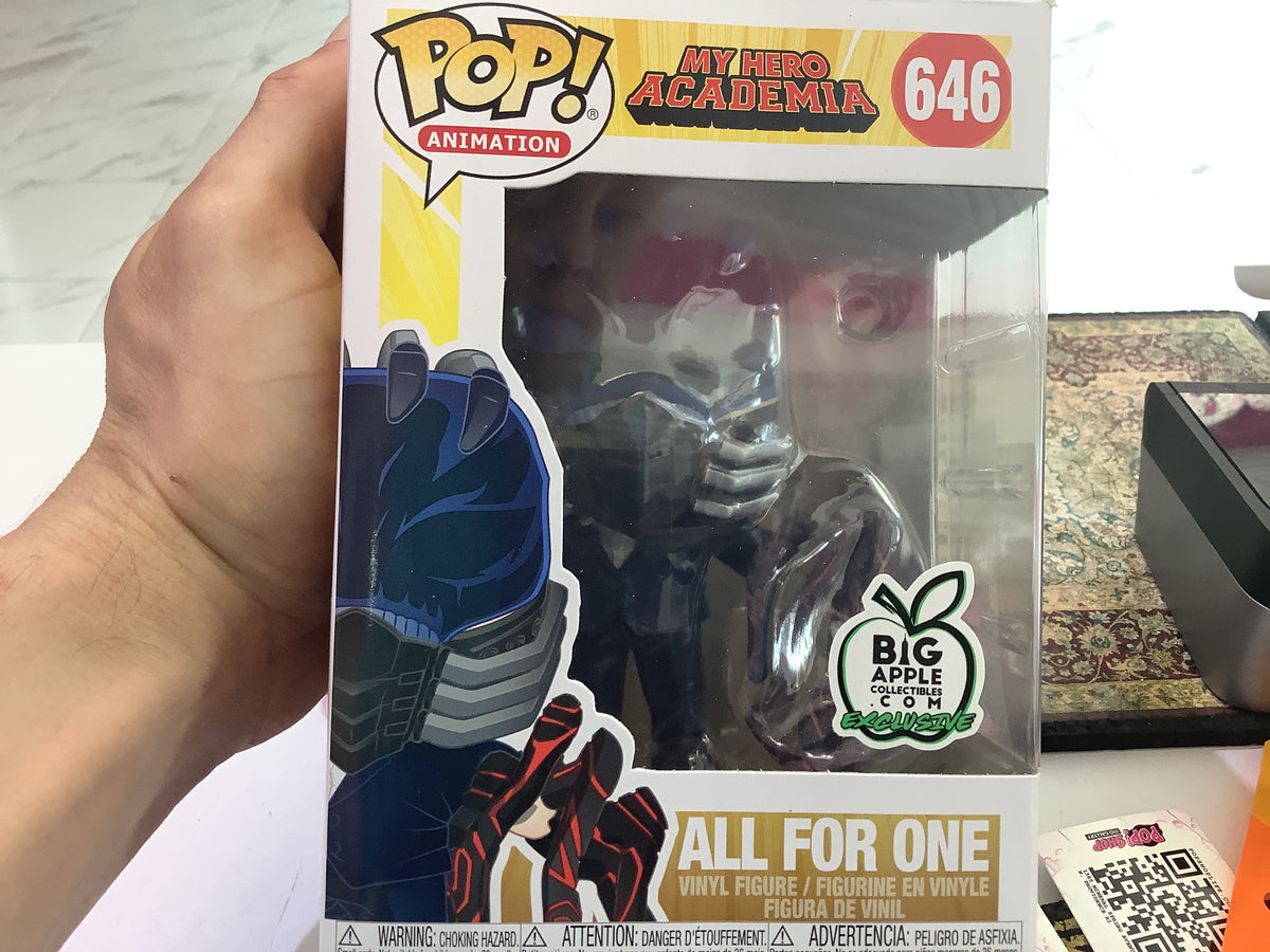 Autographed JSA Funko on sale Pop 646 My Hero Academia All For One Big Apple Exclusive