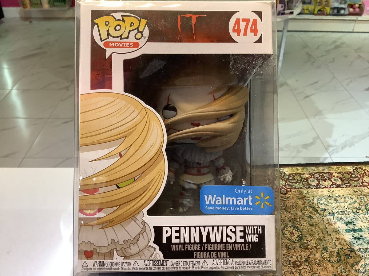 Funko Pop! Movies IT Pennywise With Wig (Yellow Eyes) Walmart Exclusive