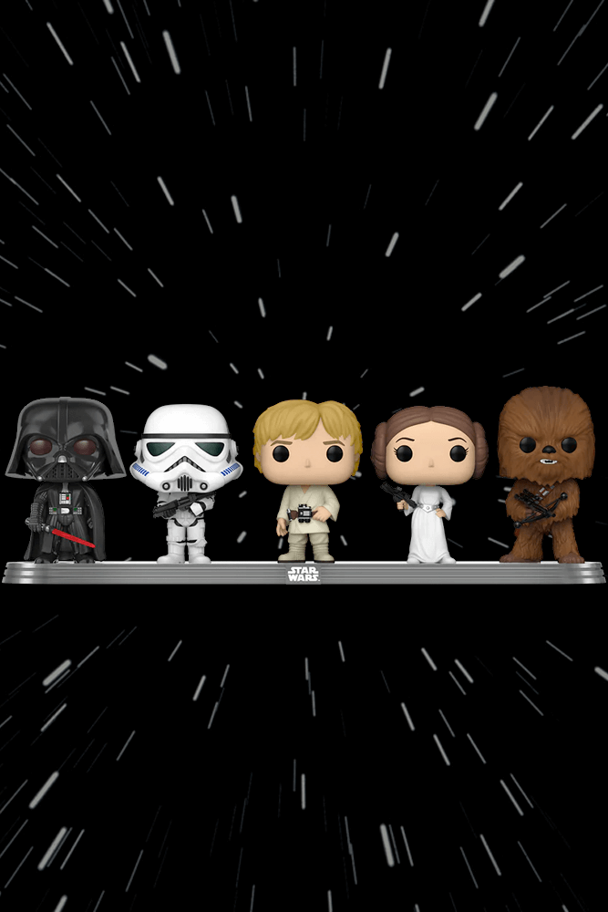 Funko Pop Star shops Wars 5-Pack (2022 Galactic) Vader,Trooper,Luke,Leia,&Chewy *READ*