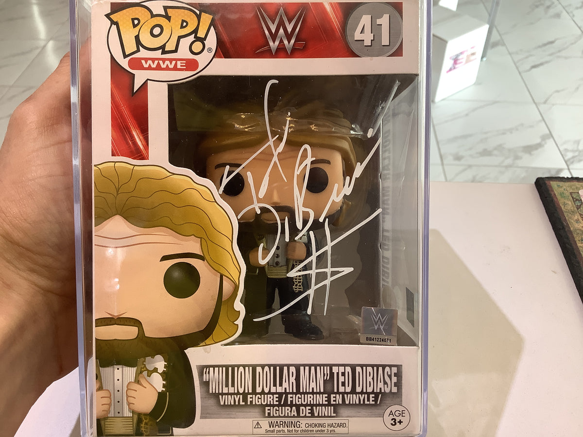 Funko POP! WWE Million Dollar Man Ted DiBiase Signé - Figurine Vinyl Collector