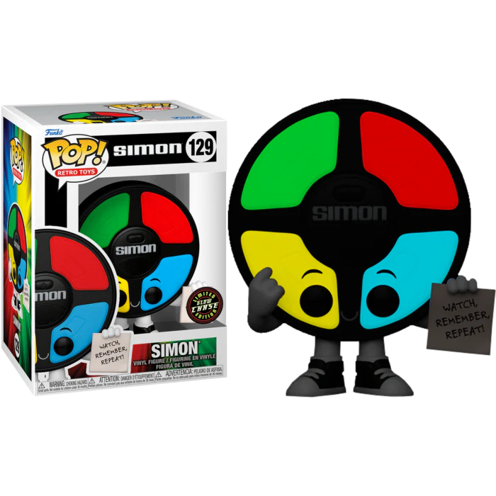 Funko Pop Retro Toys Simon Simon 129 Limited Edition Glow Chase PopShopLife POP SHOP GALLERY