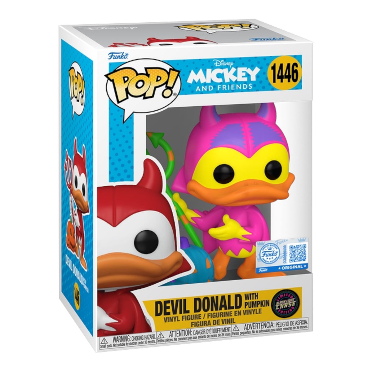 Funko Pop! Devil Donald #1446 Black Light Chase – Disney – POP