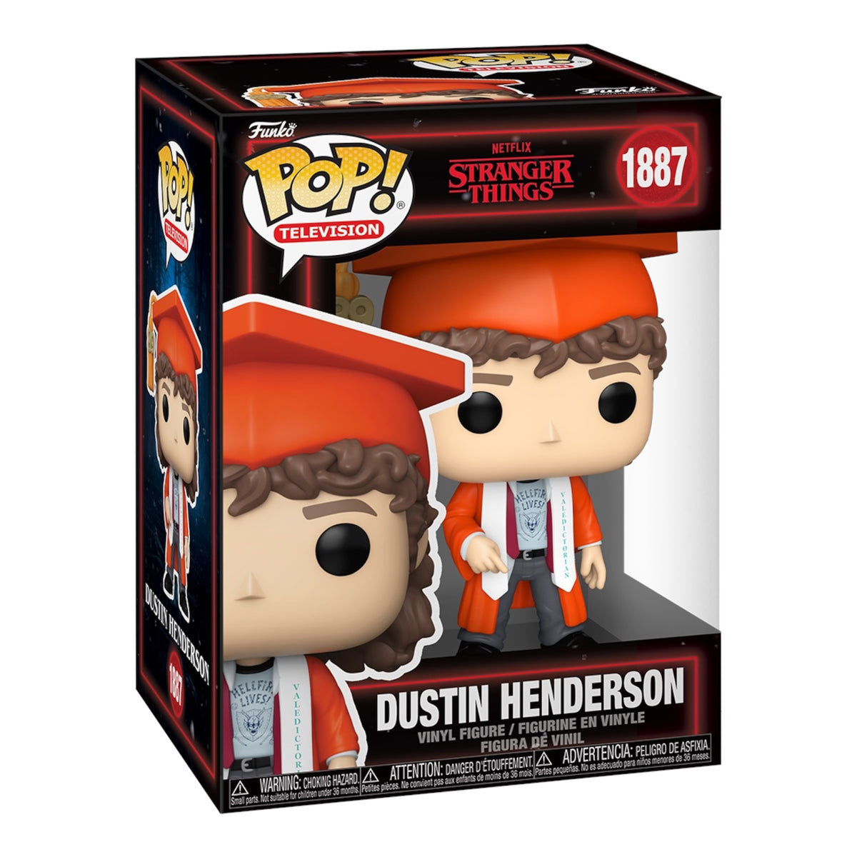 Funko Pop Dustin Henderson #1887 Stranger Things Graduation Figure