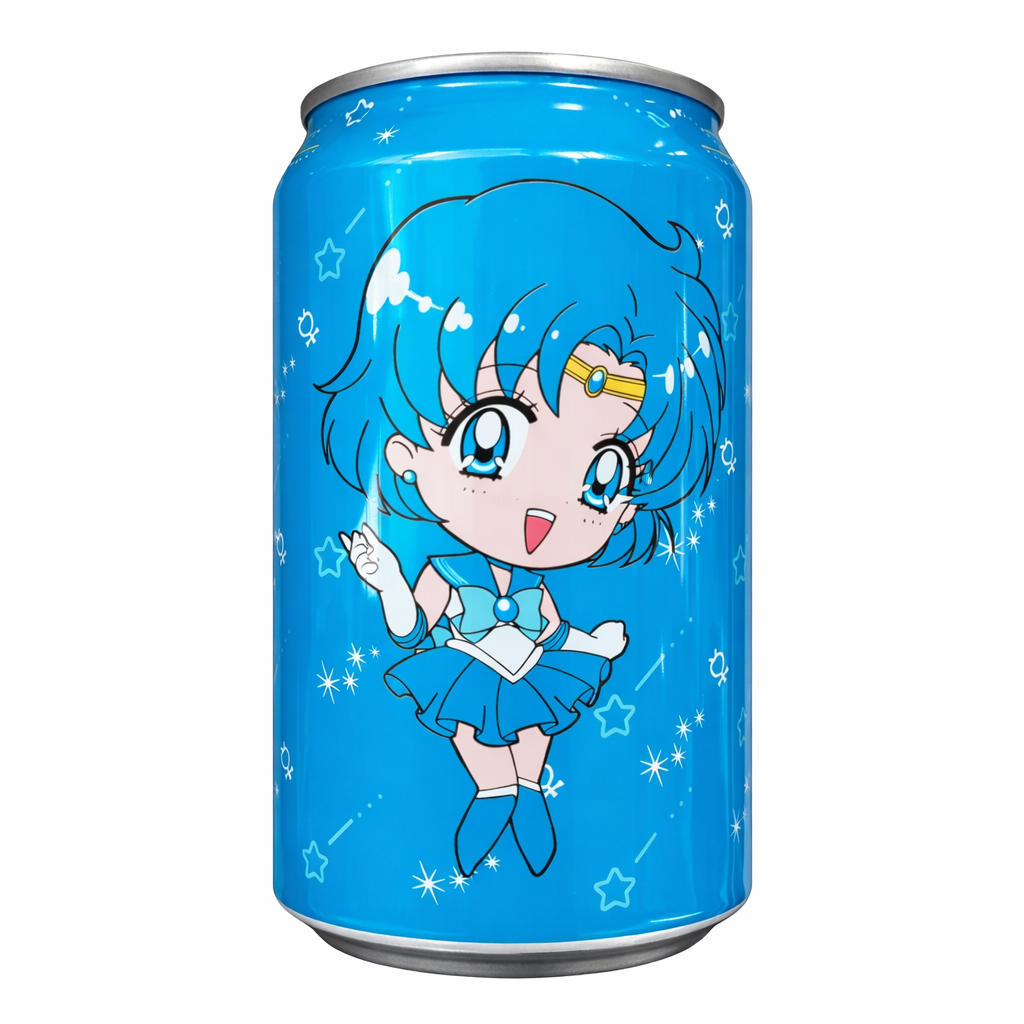 Ocean Bomb Sailor Moon Sparkling Water Pear Flavor (330ml) (Taiwan