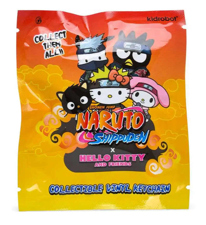 Kidrobot Sanrio Naruto x Hello Kitty Vinyl Blind Keychain – POP