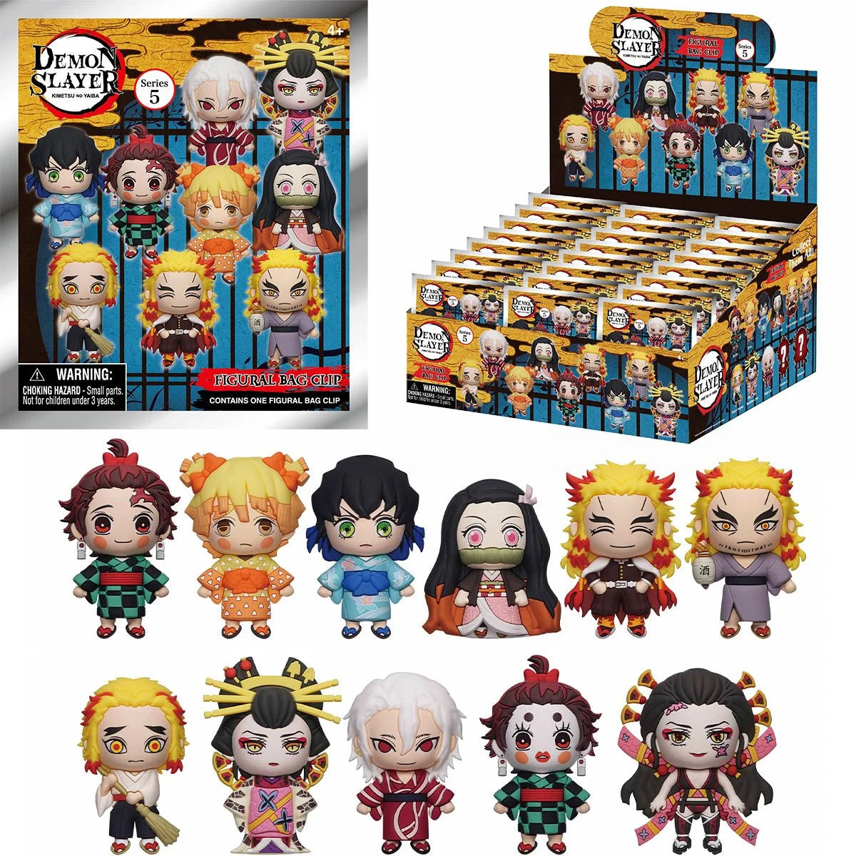 🔥Demon Slayer Series 5 3D Foam Bag Clip | PopShopLife – POP SHOP