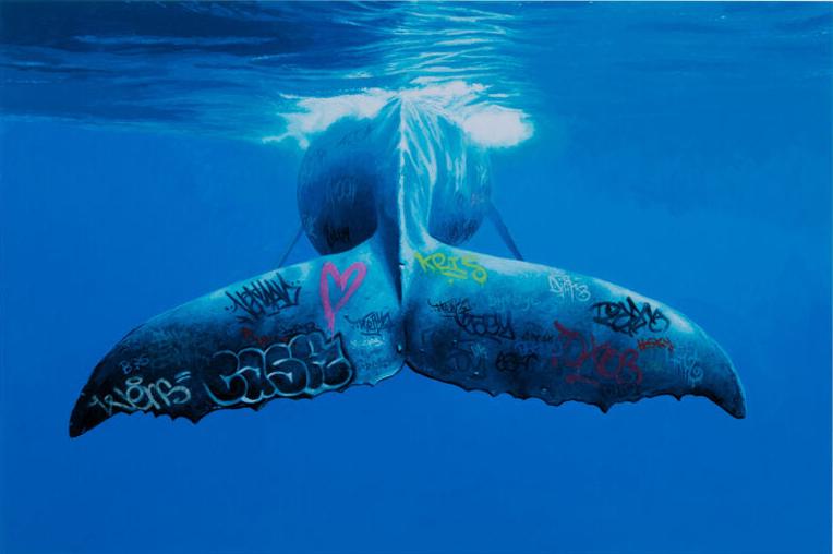 Josh Keyes - Goodbye Fine Art Print (Framed) – POP SHOP & GALLERY