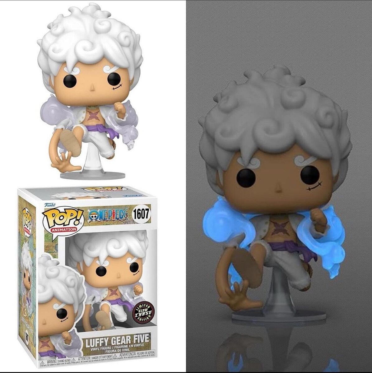 luffy gear 5 funko pop 🏴☠️Funko Pop Animation One Piece Luffy Gear Five 1607 LIMITED EDITION GLOW CHASE