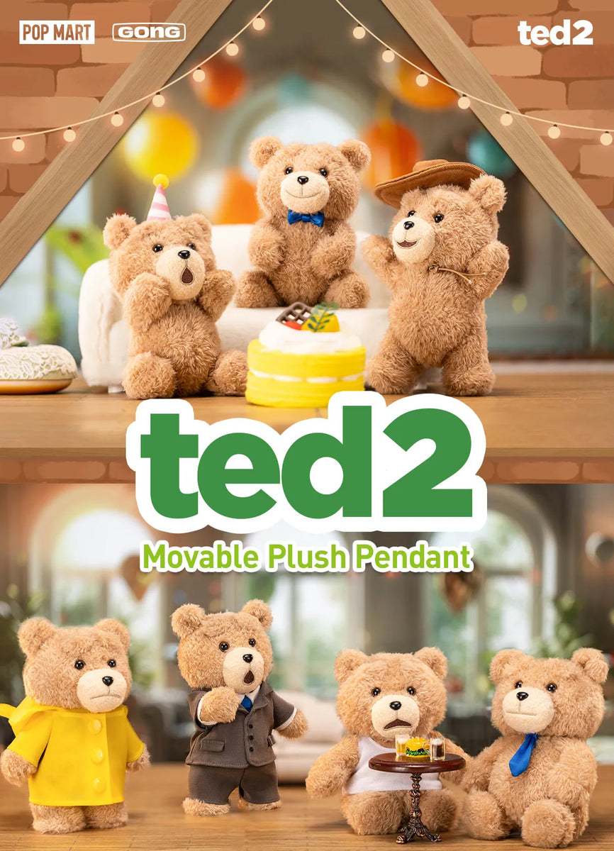 ted2 テディベア Action plush pendant ぬいぐるみ Ted2 Teddy Bear Action Plush Pendant 🎬🧸 | PopShopLife
