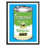 Denial Corporate Sludge - Blue Edition Fine Art Print (Framed)