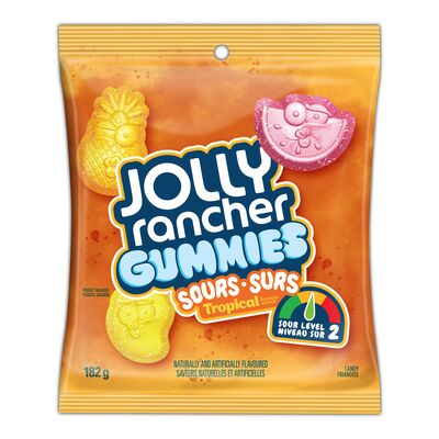Jolly Rancher Gummies Sours Surs Tropical(182g)(Canada)