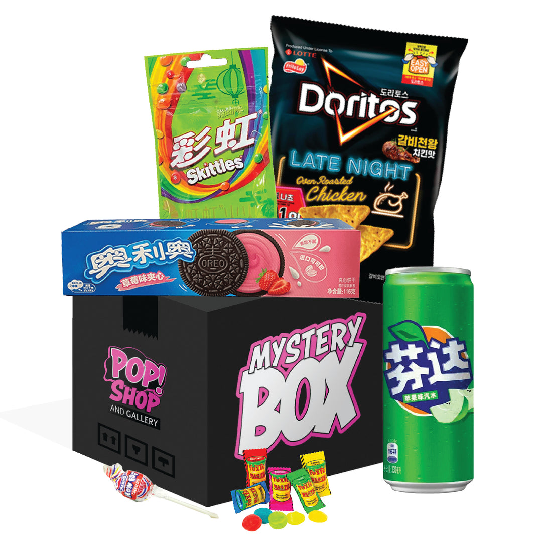 Exotic Snacks, Soda, Candy, & Mystery Boxes at Pop Shop & Gallery