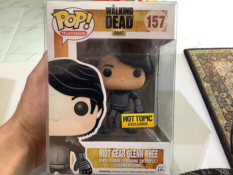 Funko Pop Television The Walking Dead Riot Gear Glenn Rhee 157 HOT TOPIC EXCLUSIVE