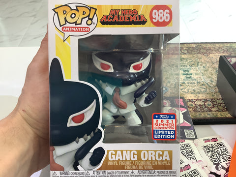 Funko Pop Animation My Hero Academia Gang Orca 986 FUNKO 2021 SUMMER CONVENTION LIMITED EDITION