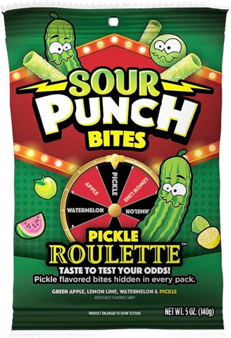 Sour Punch Bites Pickle Roulette