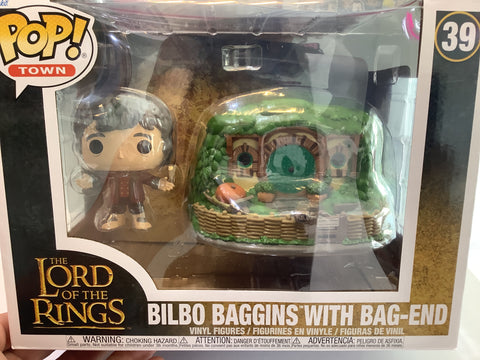 Funko Pop Towns The Lord Of The Rings Bilbo Baggins With Bag-End