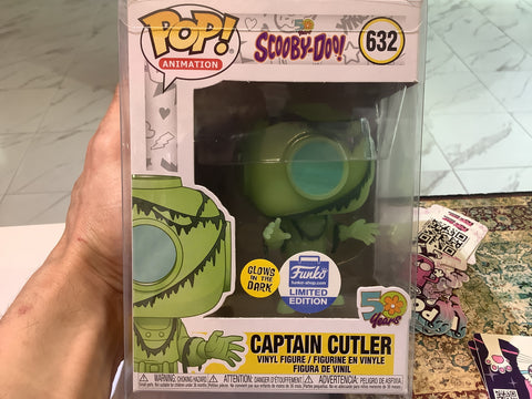 Funko Pop Animation Scooby Doo Captain Cutler 632 GLOWS IN THE DARK - FUNKO-SHOM.COM LIMITED EDITION