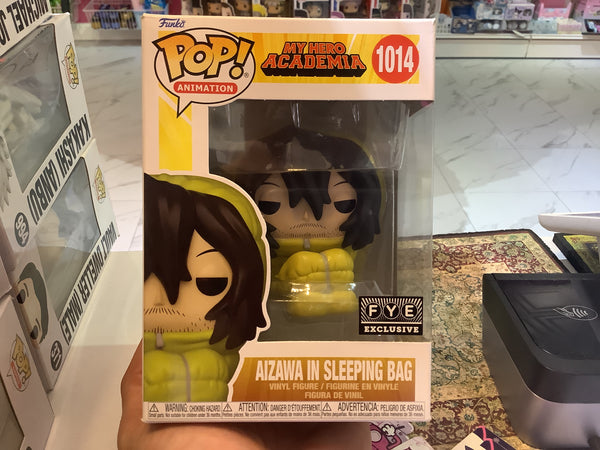 My Hero Academia: AIZAWA in sleeping selling bag Signed Funko Pop! #1014