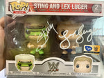 Funko Pop WWE Sting & Lex Luger 2Pack AUTOGRAPHED