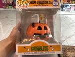 Funko Pop Deluxe Peanuts Snoopy & Woodstock With Pumpkin 1589