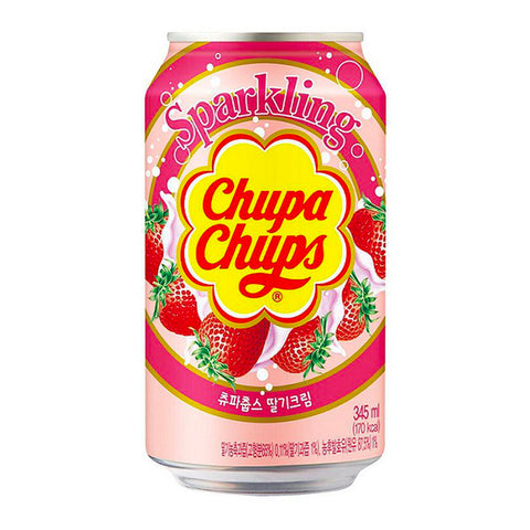 Chupa Chups Sparkling Strawberry & Cream (345ml)