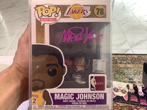 Funko Pop Basketball LA Lakers Magic Johnson 78 AUTOGRAPHED