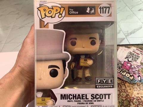 Funko Pop Television The Office Michael Scott (Willy Wonka) 1177 FYE EXCLUSIVE