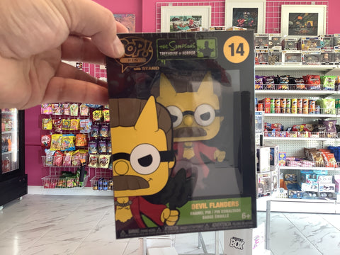 The Simpsons treehouse of horror devil Flanders Funko pin