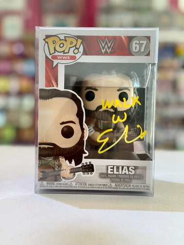 Funko POP! WWE: Elias 67 SIGNED