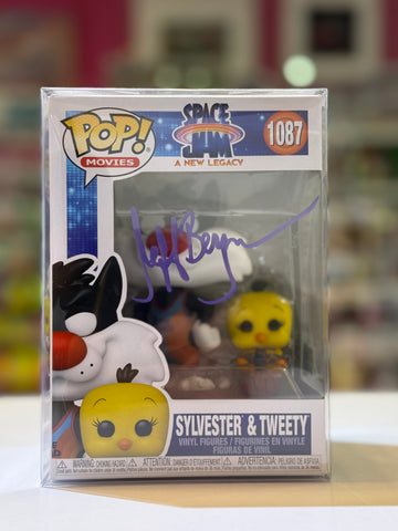 Funko POP! Movies: Space Jam a New Legacy - Sylvester & Tweety 1087 SIGNED BY: Jeff Bergman