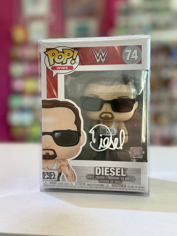 Funko Pop WWE Diesel 74 AUTOGRAPHED