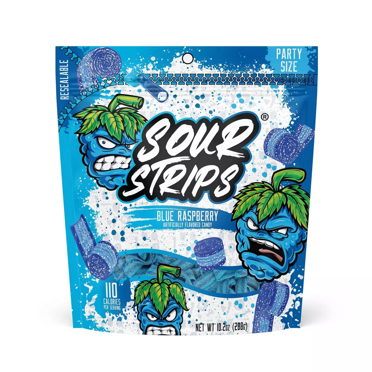 Sour Strips Blue Raspberry Party Size 288g | Pop Shop Life 🍬💙 – POP ...