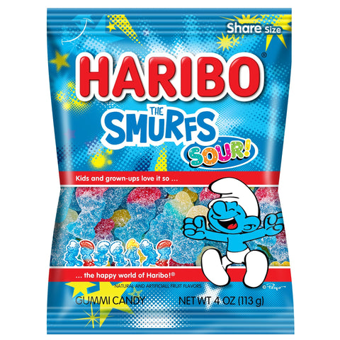 Haribo The Smurfs Sour (113g)(Turkey)