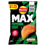 Walkers Max Pizza Hut Pepperoni Feast Crisps (70g) (UK)