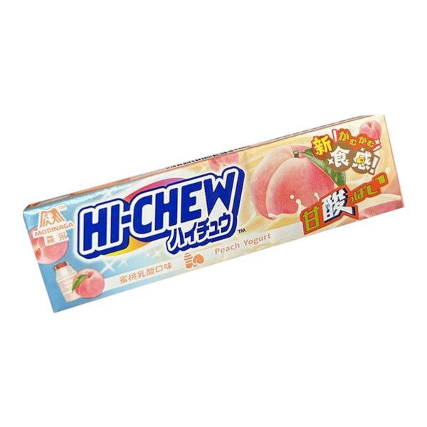 Hi-Chew Peach Yogurt Candy 46g Taiwan – Creamy Peach Chewy Candy