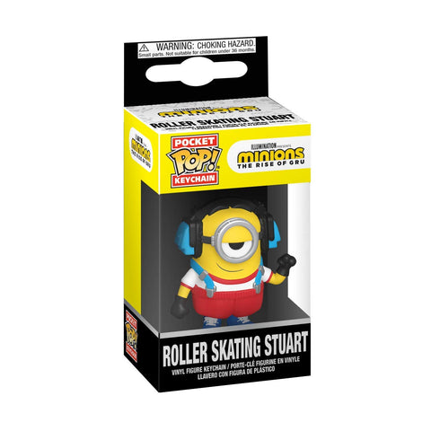 Funko Pop Pocket Keychain Minions The Rise of Gru Roller Skating Stuart