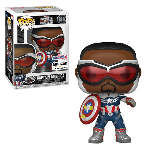 Funko Pop The Falcon And The Winter Soldier Captain America 818 Year Of The Shield Amazon Exclusive