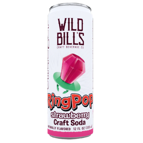 Wild Bill's Ringpop Strawberry Craft Soda (330ml)