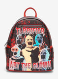 Loungefly x Terrifier Art The Clown Splatter Mini Backpack
