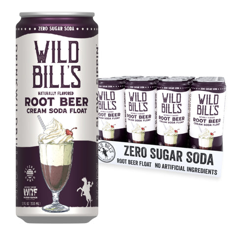 Wild Bill’s Zero Sugar Root Beer Craft Soda (12oz)