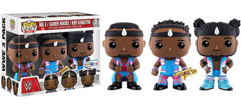 Funko POP! WWE: Big E / Xavier Woods / Kofi Kingston 3 Pack (Only at Toys R Us)