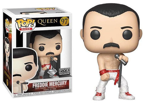 Funko POP! Rocks: Queen - Freddie  Mercury 97 (Diamond Collection) (FYE Exclusive)