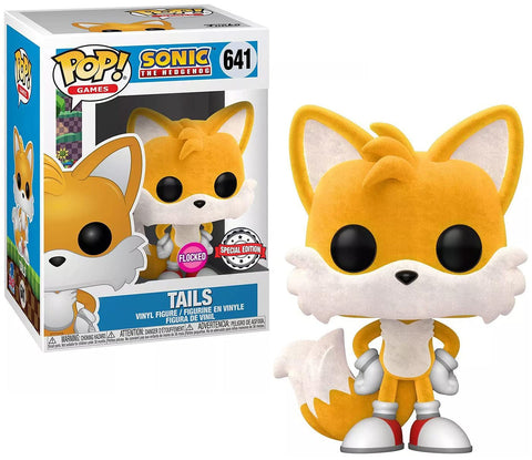 Funko POP! Games: Sonic the Hedgehog - Tails 641 (Flocked) (Target Con Exclusive) (BOX HAS MINOR LIGHT BLEACH)