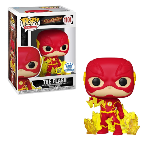 Funko POP! Television: The Flash Fastest Man Alive - The Flash 1101(Glows in the Dark) (Funko Exclusive) (Light Box Damage)