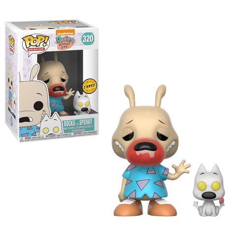Funko POP! Animation: Rocko’s Modern Life - Rocko With Spunky 320 (Chase) (Box Damage)