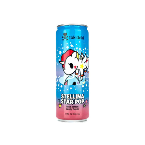 Stelina Star Pop Blue Cotton Candy Flavor (12 fl oz) - Boston America