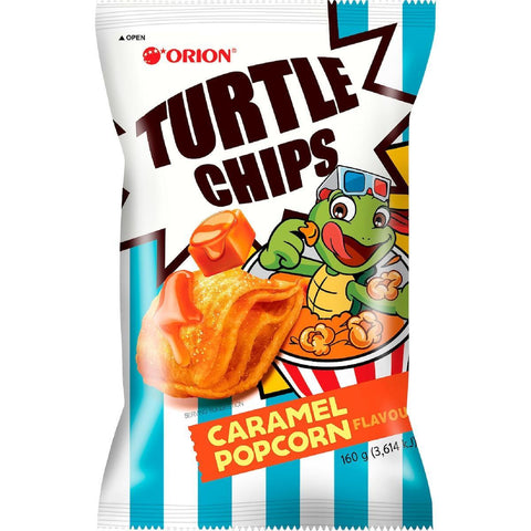 Orion Turtle Chips Caramel Popcorn Flavor (160g) (Korea)