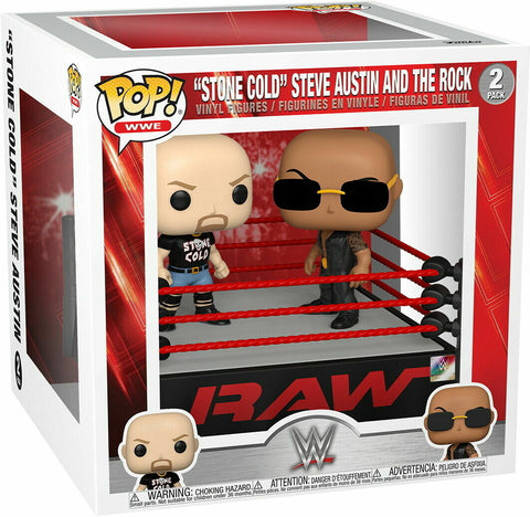 Funko POP! WWE: “Stone Cold” Steve Austin and The Rock 2 Pack