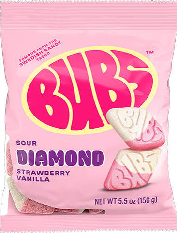 Bubs Sour Diamond Strawberry Vanilla (156g)