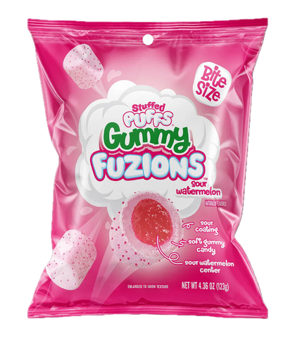 Stuffed Puffs Gummy Fuzions - Sour Watermelon (123g)